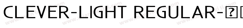 Clever-Light Regular字体转换